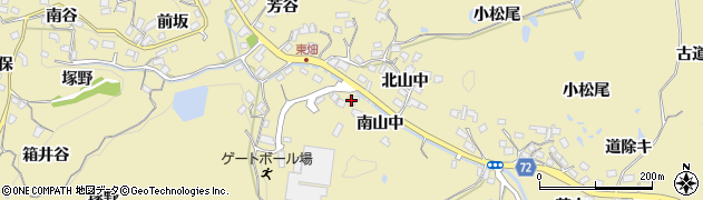 京都府精華町（相楽郡）東畑（南山中）周辺の地図