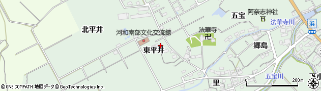 愛知県知多郡美浜町豊丘東平井136-12周辺の地図