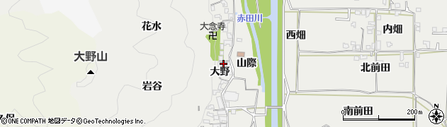 京都府木津川市加茂町大野（大野）周辺の地図