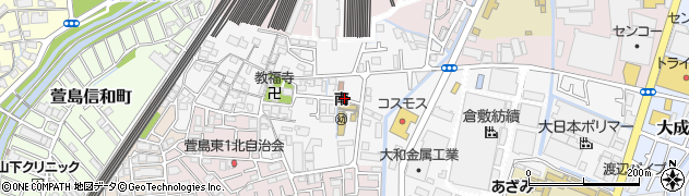 大阪府寝屋川市下木田町周辺の地図