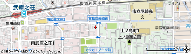 ルネ武庫之荘管理事務所周辺の地図