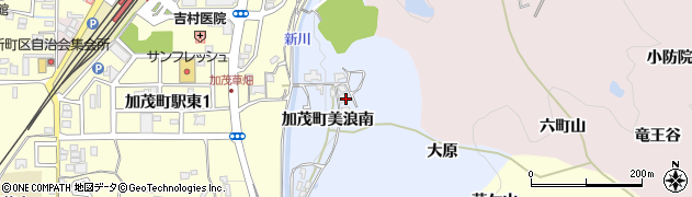京都府木津川市加茂町美浪周辺の地図