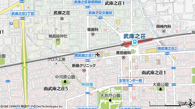 〒661-0033 兵庫県尼崎市南武庫之荘の地図