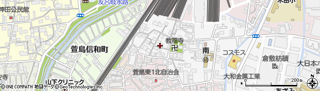 大阪府寝屋川市下木田町4周辺の地図