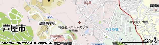 兵庫県芦屋市六麓荘町3周辺の地図