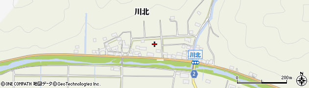 三重県伊賀市川北周辺の地図
