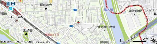 ファミリーマート東園田町６丁目店周辺の地図