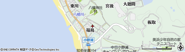 愛知県美浜町（知多郡）小野浦（福島）周辺の地図