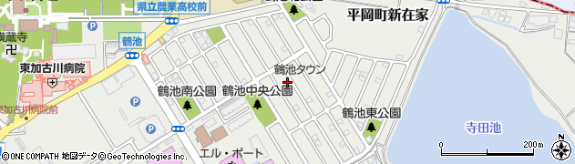 兵庫県加古川市平岡町新在家1192周辺の地図