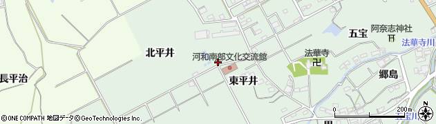 愛知県美浜町（知多郡）豊丘（北平井）周辺の地図