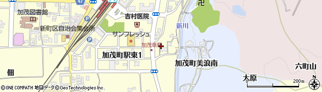 京都府木津川市加茂町里草畑周辺の地図