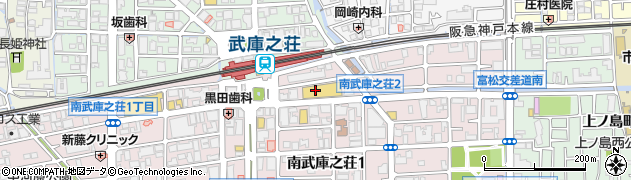 １００円ショップキャン・ドゥ　ピーコックストア武庫之荘店周辺の地図