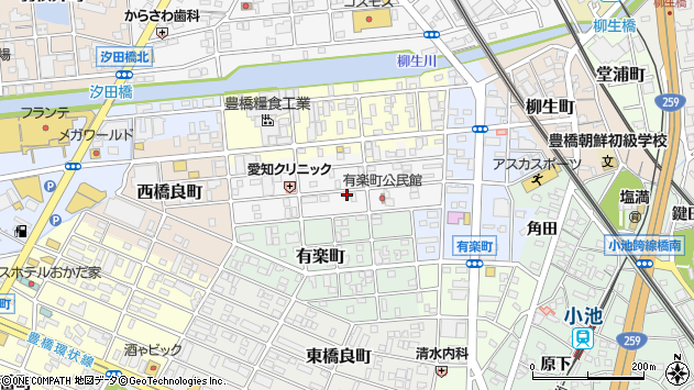〒441-8034 愛知県豊橋市松村町の地図