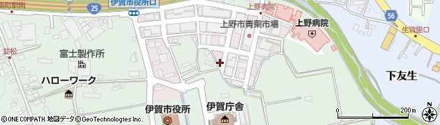 三重県伊賀市問屋町周辺の地図