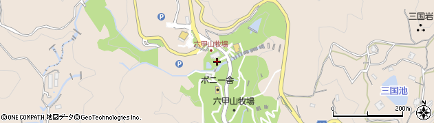 兵庫県神戸市灘区六甲山町中一里山周辺の地図