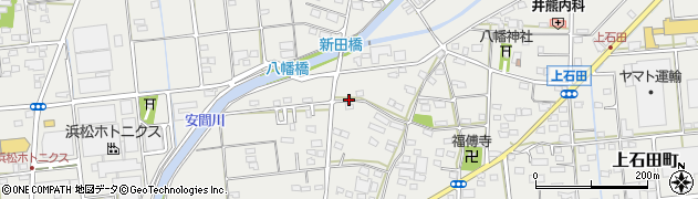 静岡県浜松市中央区上石田町周辺の地図