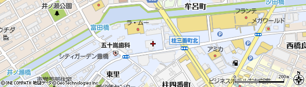 愛知県豊橋市牟呂町（松崎）周辺の地図