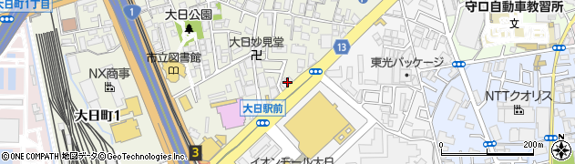 京都銀行大日支店周辺の地図