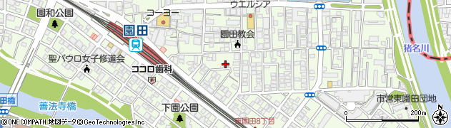 株式会社旭洋　園田寮周辺の地図