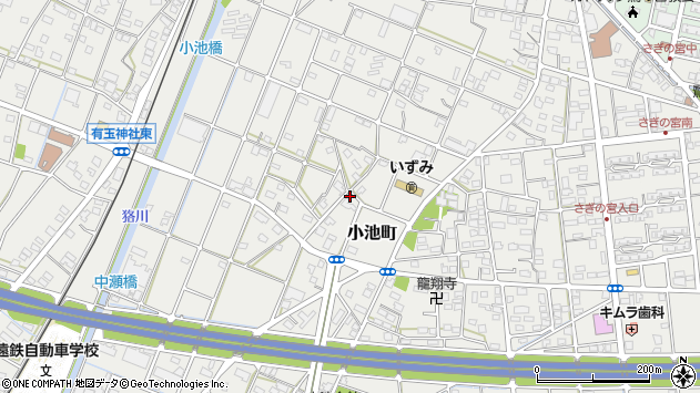 〒435-0056 静岡県浜松市中央区小池町の地図