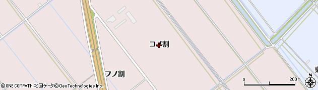 愛知県豊橋市神野新田町（コノ割）周辺の地図