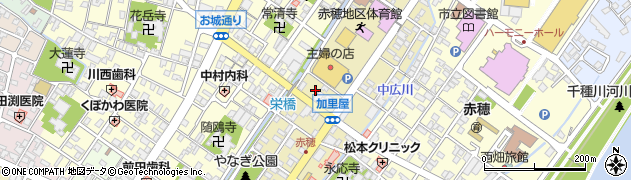 兵庫県赤穂市加里屋中洲周辺の地図