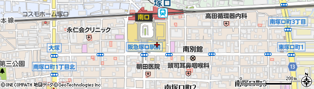 パパス　塚口店周辺の地図