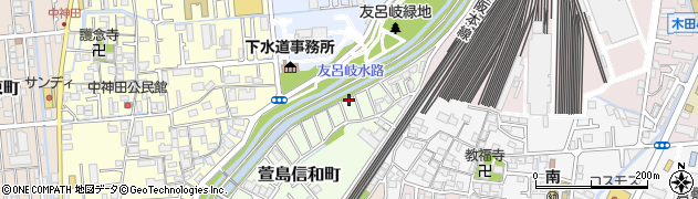 大阪府寝屋川市萱島信和町6周辺の地図
