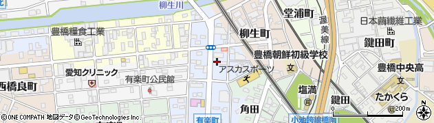 愛知県豊橋市西小池町周辺の地図