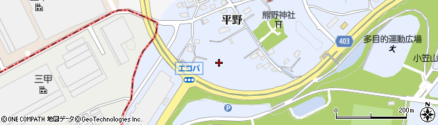 静岡県掛川市平野周辺の地図
