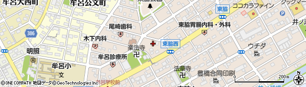 東脇公民館周辺の地図
