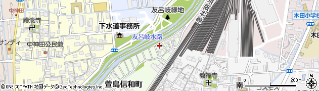 大阪府寝屋川市萱島信和町2周辺の地図