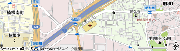 ラ・ムー寝屋川店周辺の地図