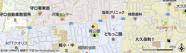 佐竹食品株式会社　守口梶町店周辺の地図