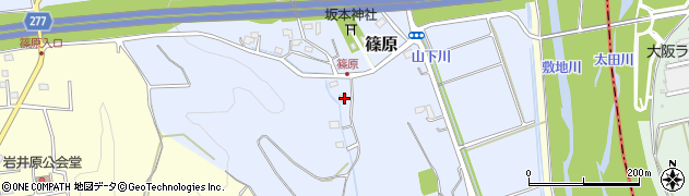 静岡県磐田市篠原447周辺の地図
