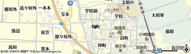 京都府木津川市山城町上狛（乾町）周辺の地図