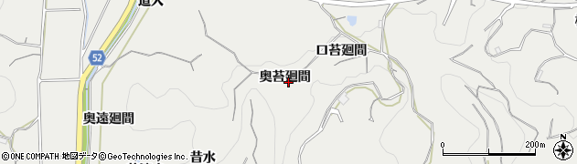 愛知県南知多町（知多郡）内海（奥苔廻間）周辺の地図