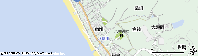 愛知県美浜町（知多郡）小野浦（東川）周辺の地図