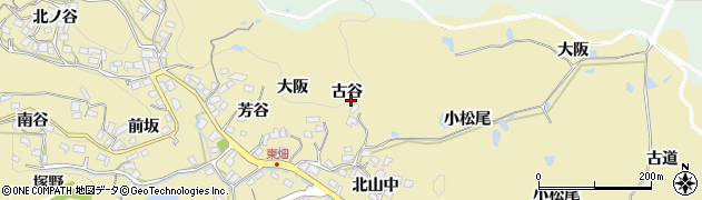 京都府精華町（相楽郡）東畑（古谷）周辺の地図
