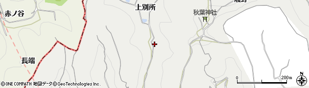 愛知県南知多町（知多郡）内海（上別所）周辺の地図