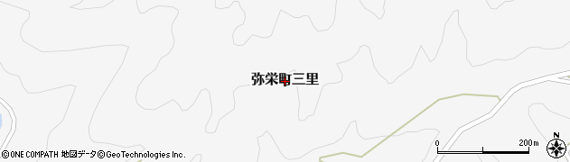 島根県浜田市弥栄町三里周辺の地図