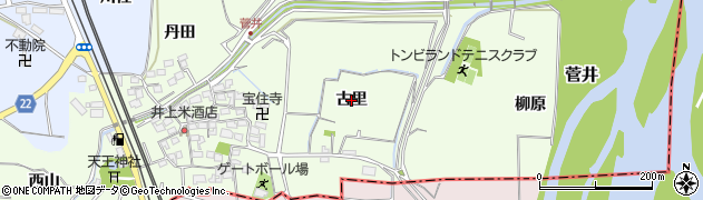 京都府精華町（相楽郡）菅井（古里）周辺の地図