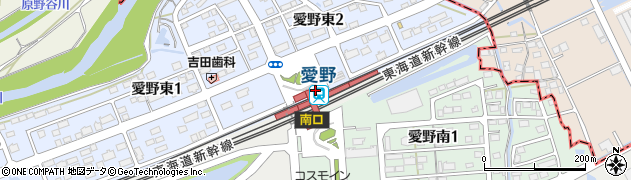 愛野駅周辺の地図