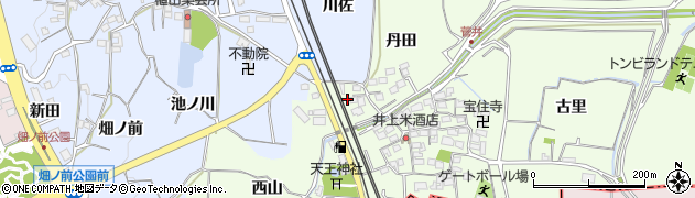 京都府精華町（相楽郡）菅井（西山）周辺の地図