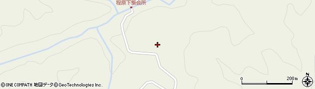 島根県浜田市弥栄町程原214周辺の地図