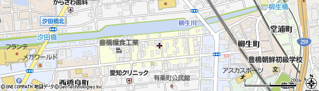 愛知県豊橋市入船町周辺の地図