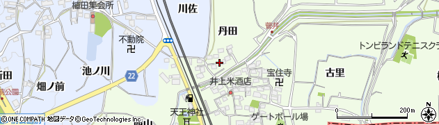 京都府精華町（相楽郡）菅井（丹田）周辺の地図