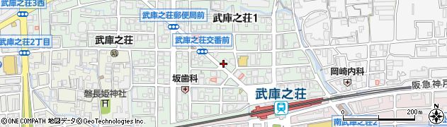 炭火焼鳥 おんどり庵 武庫之荘北駅前店周辺の地図