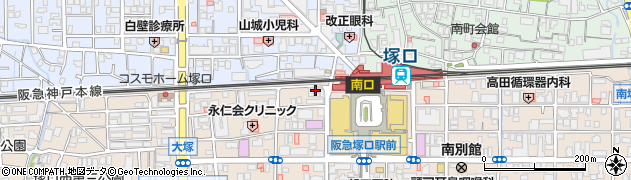 みずほ銀行伊丹支店周辺の地図