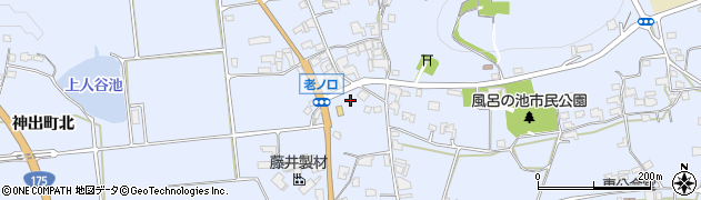 兵庫県神戸市西区神出町周辺の地図
